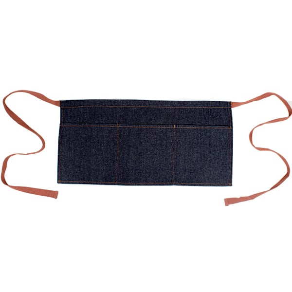 Halvmidjeförkläde i Denim Blå