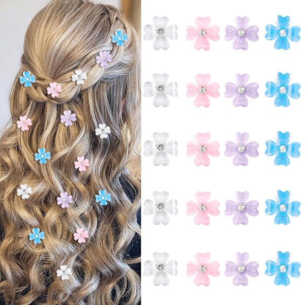 Glittrande Håraccessoarer med Strass - Klöverdesign