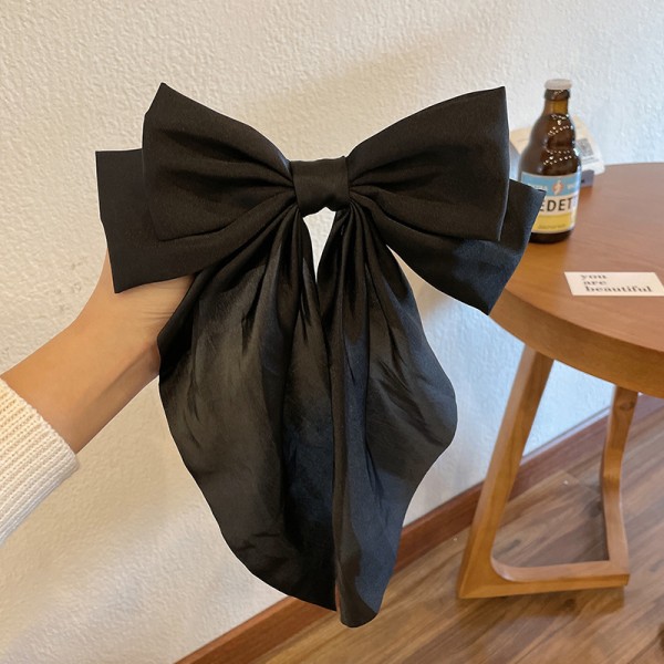 Bowknot Hårklämma Svart