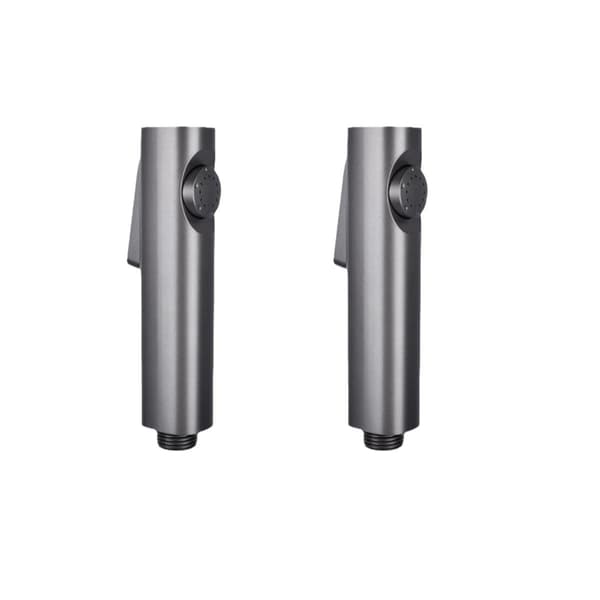 Handheld High-Pressure Toilet & Bathroom Sprayer Gun 2 Pack ABS Multi-Color Compact 14.5cm Gray Gray