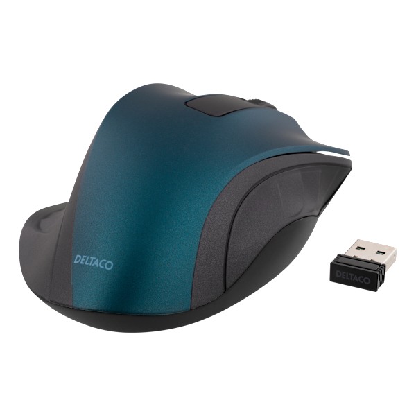 Wireless optical mouse, 1200 DPI, blue