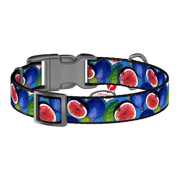Waudog "Fig" hundhalsband i nylon med QR-kod, storlek XL