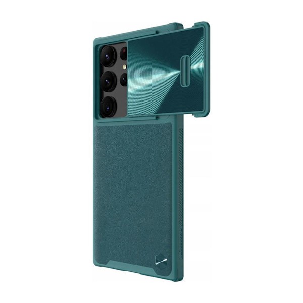 Nillkin CamShield Læder S-cover til Samsung Galaxy S23 Ultra (Exuberant Green)