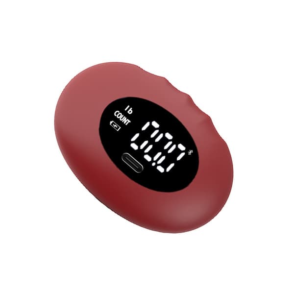 Genopladelig Digital Hånddynamometer - 180kg/396lb Kapacitet med LED Display WineRed WineRed