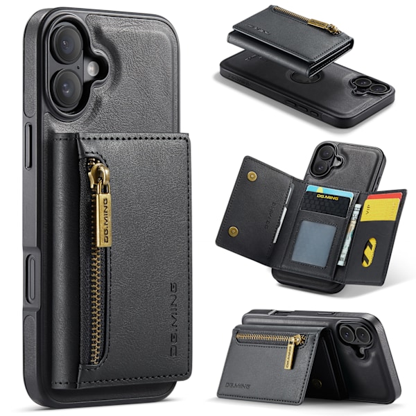 2-i-1 Magnetic Wallet Case til iPhone 16 Pro Max