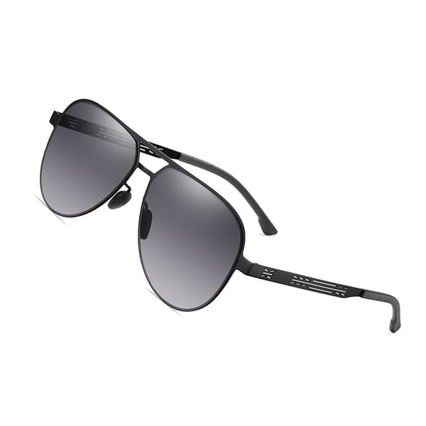A758 Sort Stel Gradient Grå Polariserede Solbriller Black + gray dots Black + gray dots