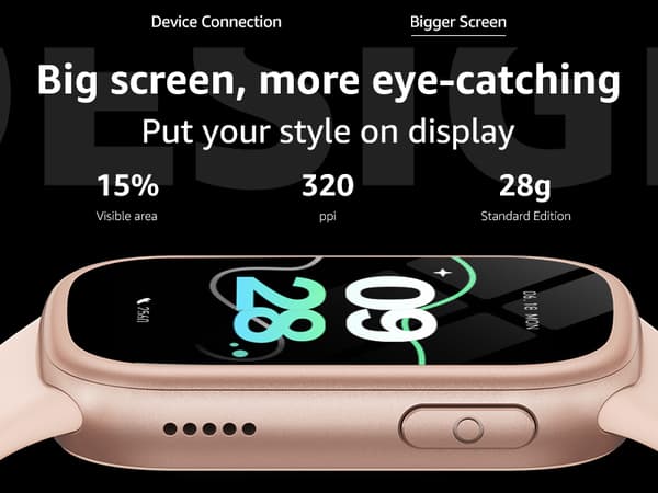 Älykello Bluetooth-puheluilla ja terveyden seurannalla Pink Pink