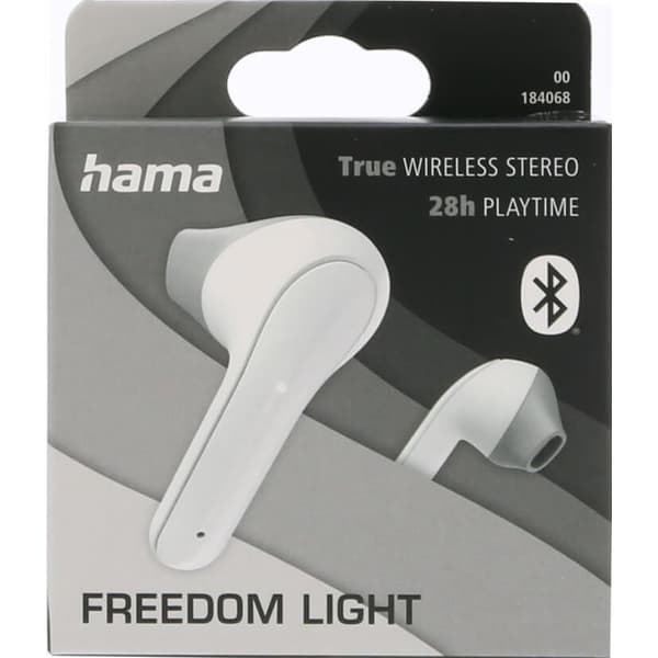 HAMA Hörlur Freedom In-Ear TWS Vit