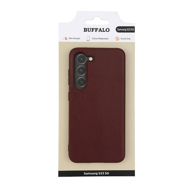Mobilskal PU Brun - Samsung S23 5G