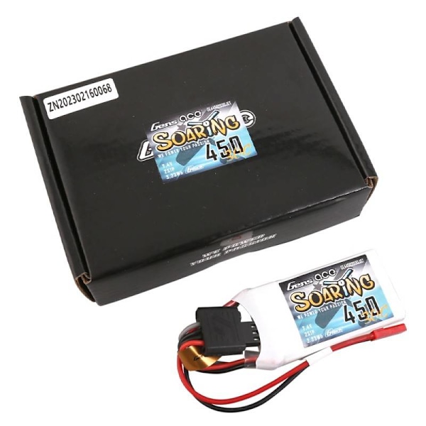 Batteri Gens ace G-Tech Soaring 450mAh 7,4V 30C 2S1P JST-SYP