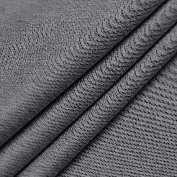 Vändbara linne mörkläggningsgardiner 2-pack Mörkgrå 132 x 213 cm