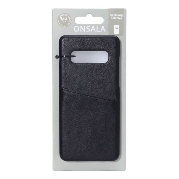 Mobilcover med Kortrum Samsung S10 Plus Sort
