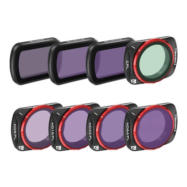 Sæt med 8 filtre Freewell DJI Osmo Pocket 3