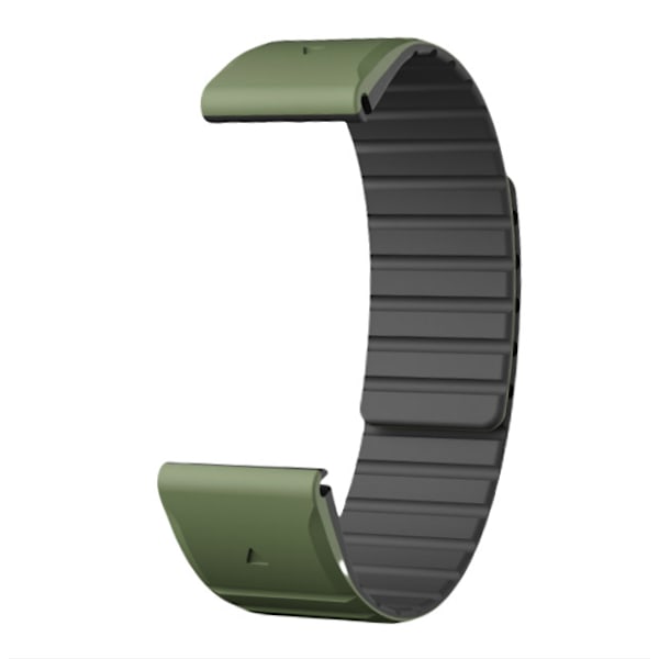 Garmin Fenix-rem, magnetisk silikone Garmin-urrem kompatibel med Fenix 8/7/6/5 Sort 22 mm