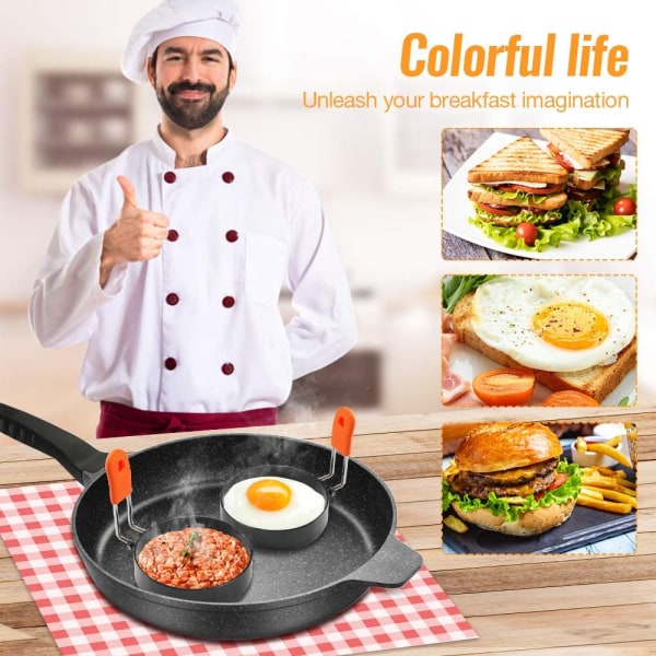 Äggring & Omelettform 4-pack Rostfritt stål/Silikon