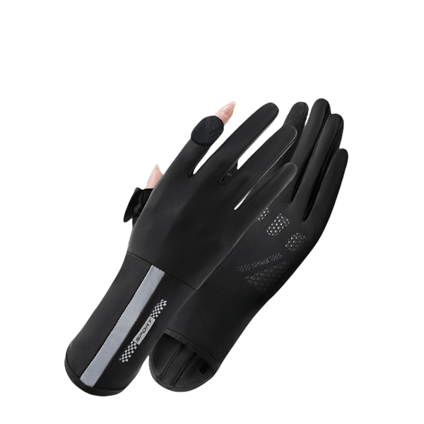 Sommarsolskyddshandskar för kvinnor Black Black
