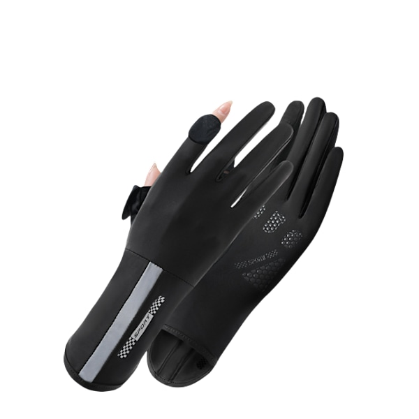 Sommer solcremehandsker til kvinder Black Black