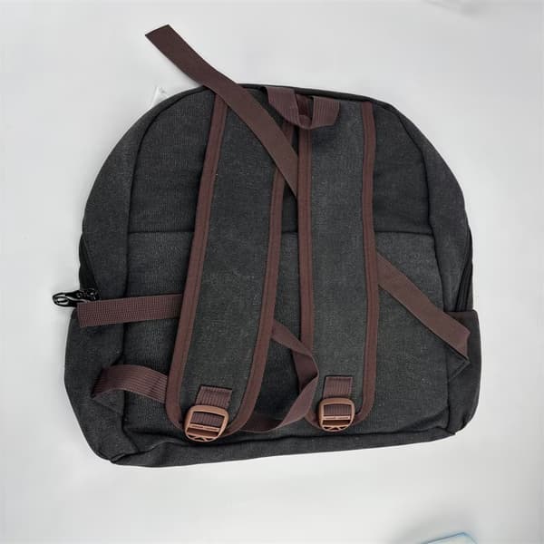 Ryggsäck i canvas för vardagsbruk Black Black