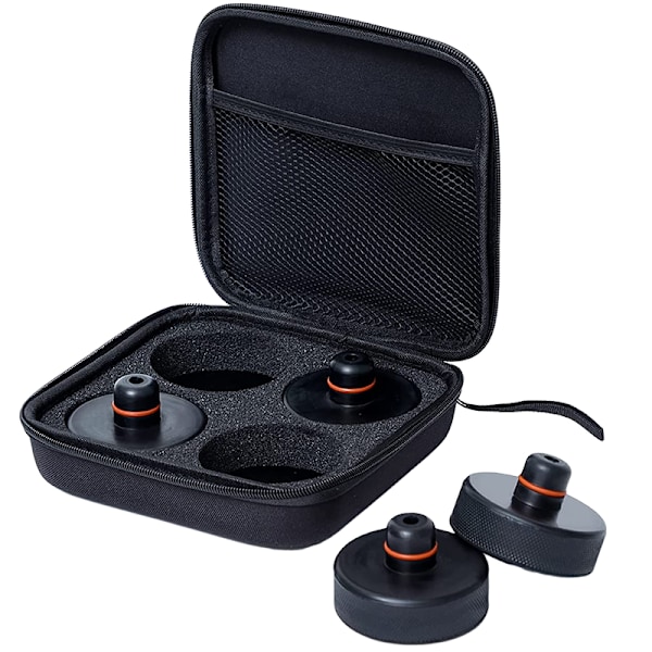 Lyftpuck för domkraft 4-pack Black Black