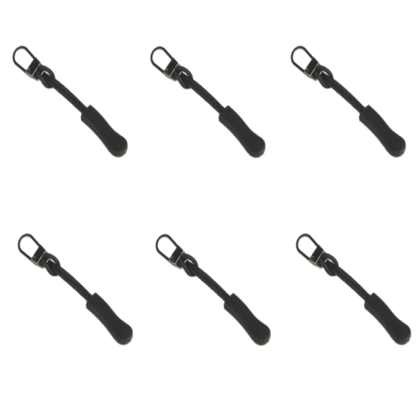 Avtagbar Dragkedja, 6-pack Silver