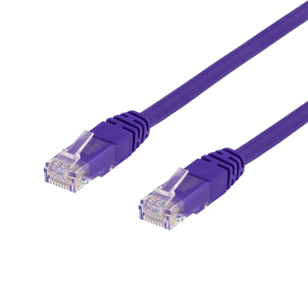 U/UTP Cat6 patch cable 0.75m, purple