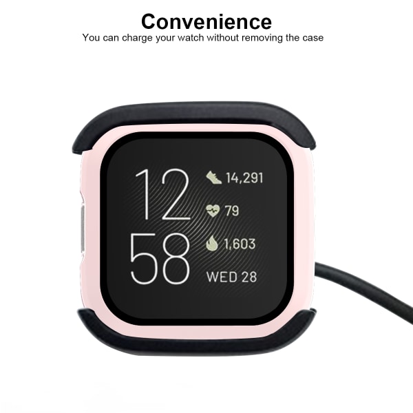 Skärmskydd av härdat glas Fitbit Versa 2 - Rosa