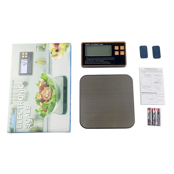 Rechargeable Detachable Digital Kitchen Scale 10kg 1g Precision with Stainless Steel Platform and Multi-Unit Support