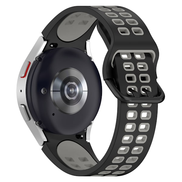 Klockarmband i Silikon Samsung Galaxy Watch 3 41 mm/4/4 Classic/5/5 Pro Mörkgrå