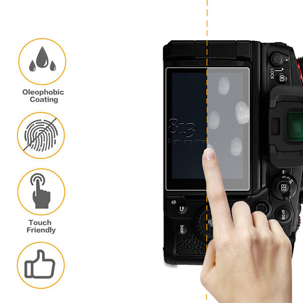 Panasonic GH6 karkaistu lasi näytönsuoja (2 kpl)