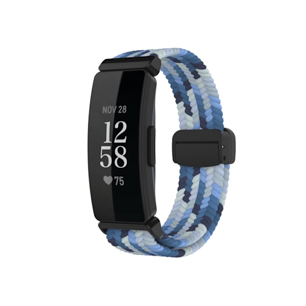 Stilrent vävt magnetband i nylon för Fitbit Inspire 3 Flerfärgad 2