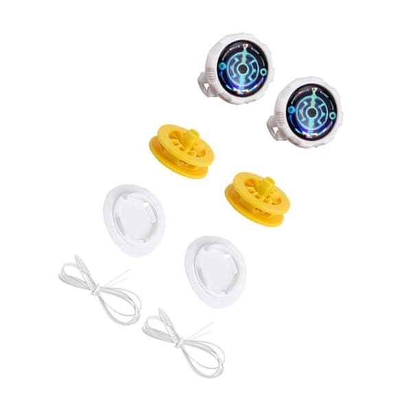 Automatic Rotating Shoelace Buckle 2 - 4-Piece Set | Quick Lock No-Tie Shoelace System White White