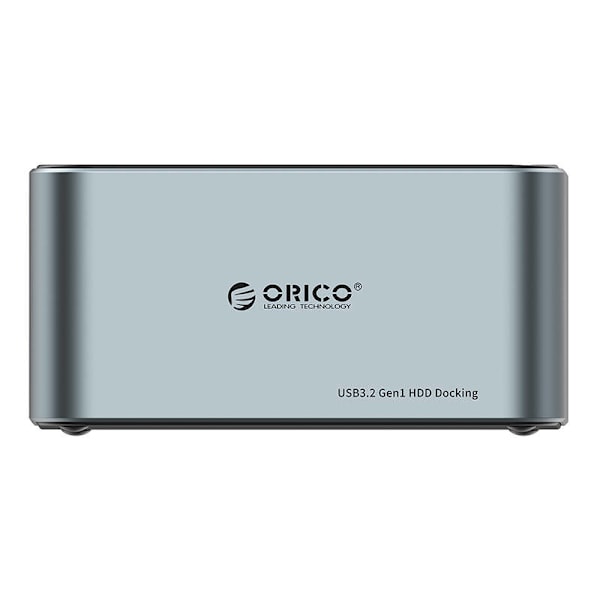 Orico dockningsstation för 2,5" / 3,5" HDD / SSD, 5Gbps, USB-C till USB-C/A med kloningsfunktion (svart)