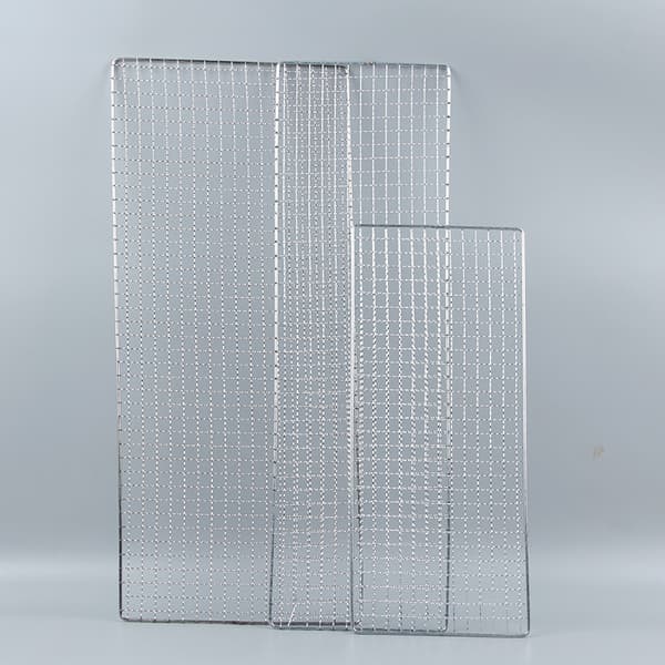 Kraftigt grillnet i rustfrit stål 26x32 cm