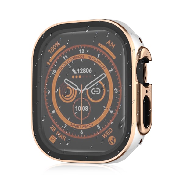 Apple Watch Vattentätt integrerat fodral för Apple Watch 7/8/9/SE2, 41 mm Rose guld