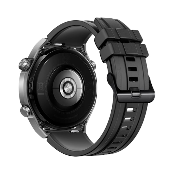 Silikoninen kellon ranneke 22mm Huawei Watch Ultimatelle Musta