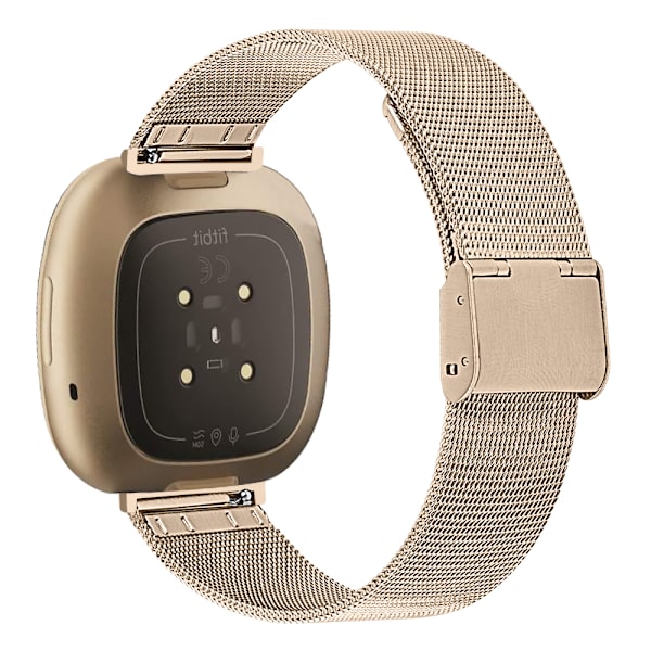 INF Fitbit Versa 3 / Sense rannekoru ruostumaton teräs kulta