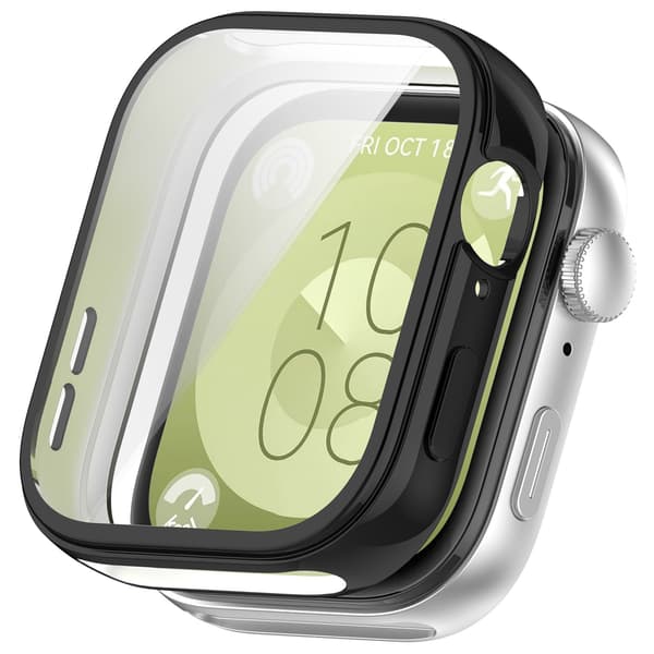 Premium-kellokotelo Huawei Fit 3:lle Black Black