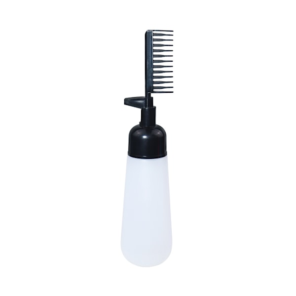 Svart hårfärgningsapplikatorflaska med skala, 22 cm