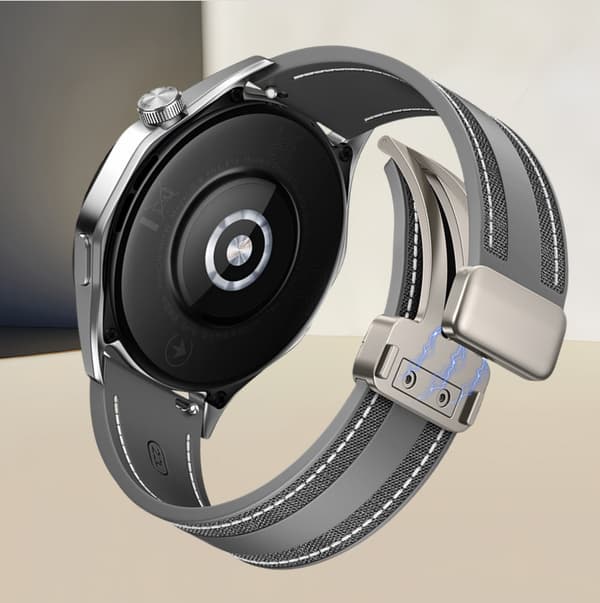 22 mm universal silikone urrem til Samsung, Huawei, Xiaomi Grey Grey