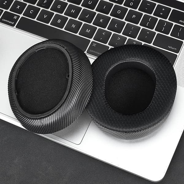 Ørepuder til udskiftning kompatible med SteelSeries Arctis Nova Elite – 2 stk. med gel, memoryskum og klikmontering til gaming Black Black