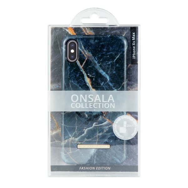 ONSALA Mobilskal iPhone XS Max Shine Grey Marble