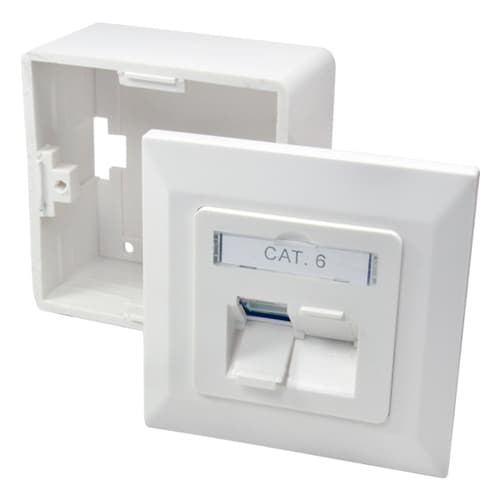 Nätverksuttag 2 x RJ45 CAT6