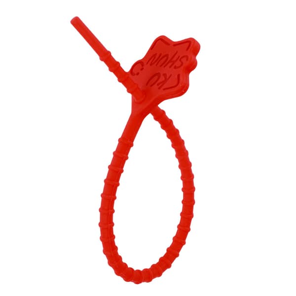 Silikoniset nippusiteet - 10 kpl monipuoliseen käyttöön Red Red