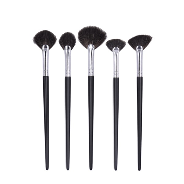 Contour Brush Set - 5 Fan Brushes för exakt applicering