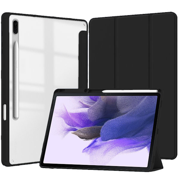 Samsung Galaxy Tab -tablettikotelo sisäänrakennetulla telineellä model 1 Musta