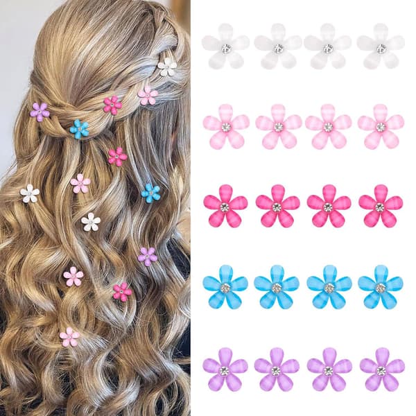 Glittrande Håraccessoarer med Strass - Kristallblomma