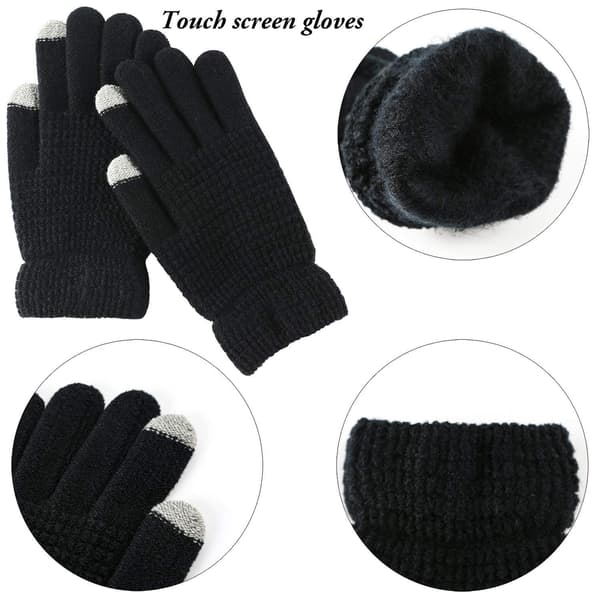 Set med mössa, vantar och halsvärmare Black Black