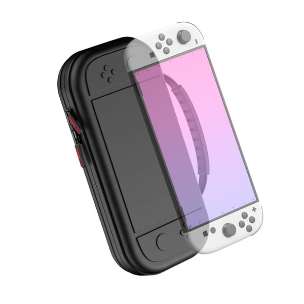 Tilava musta PU-kantolaukku Nintendo Switch 2:lle (MAX)