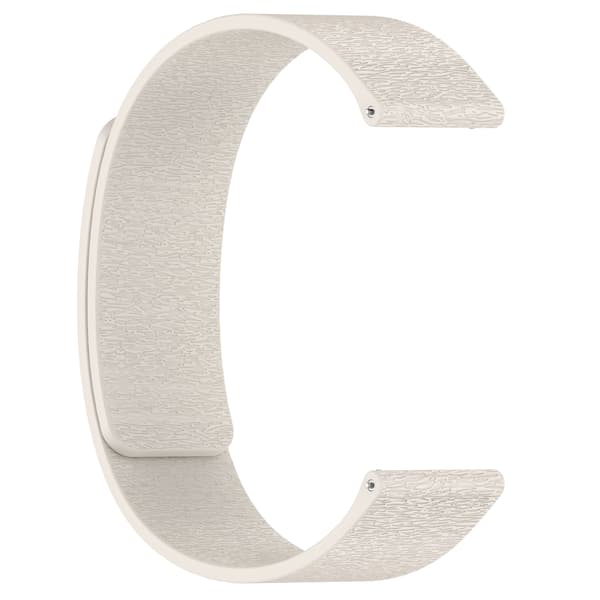 Cloud Wood Grain Silicone Magnetic Strap White 20 mm White 20 mm