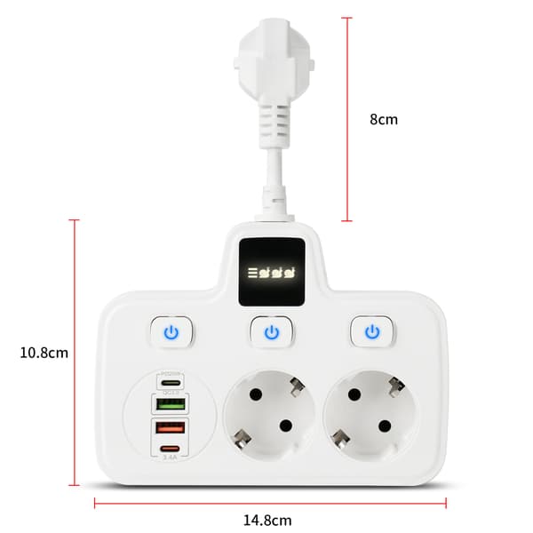 BKL-503 EU hurtigopladningsstikdåse White White